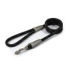 Ancol Reflective Rope Dog Lead Black