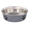 Trixie Stainless Steel Bowl with Plastic Coating