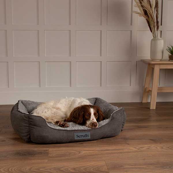Scruffs Cosy Box Dog Bed Grey