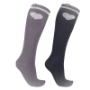 Lucky Socks Glitter, Kids, night blue¦granite grey, 31-34