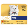 GOURMET-Gold-PÂTÉ-Cat-Tin-Wet-Food-x8-85g