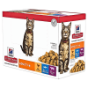 Hills Pouch Adult Cat - Chicken & Fish & Beef Selection 85g FULL BOX OF 12