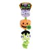 Smart Choice Halloween Squeaky Spooky Plush With Rope Dog Toy