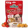 Park Life Love Bix Heart Shaped Biscuits Red Berries Dog Treat 100g